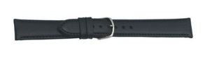 Falkenlund Deluxe Beco Watch Strap Nappa Black Calf Leather 22mm Stainless Steel Buckle 660122S 