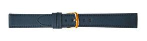 Falkenlund Deluxe Beco Watch Strap Nappa Calf Leather Blue 14mm Gold Plated Buckle 660714G 