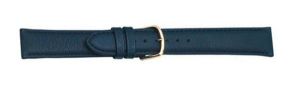 Falkenlund Deluxe Beco Watch Strap Polo Blue Calf Leather 18mm Gold Plated Buckle 664318G 