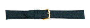 Falkenlund Deluxe Beco Watch Strap Imperator Black Calf Leather 18mm Gold Plated Buckle 666118G 