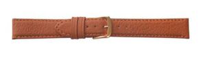 Falkenlund Deluxe Beco Watch Strap Imperator Brown Calf Leather 22mm Gold Plated Buckle 6661322G 