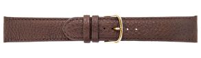 Falkenlund Deluxe Beco Watch Strap Imperator XL Brown Calf Leather 20mm Gold Plated Buckle 667220G 