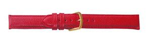 Falkenlund Deluxe Beco Watch Strap Hermes Red Calf Leather 20mm Gold Plated Buckle 6681520G 