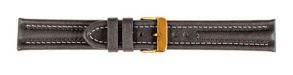 Falkenlund Deluxe Beco 24mm Watch Strap Arizona Sport Grey Gold Buckle 6821424G 