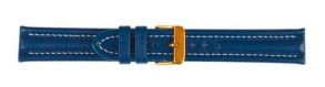 Falkenlund Deluxe Beco 20mm Watch Strap Arizona Sport Blue Gold Buckle 682320G
