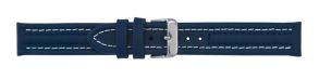 Falkenlund Deluxe Beco 24mm Watch Strap Arizona Sport Blue Silver Buckle 682324S 