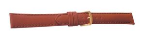 Falkenlund Deluxe Beco Watch Strap Medio XL Cognac Calf Leather 14mm Gold Plated Buckle 694914G 