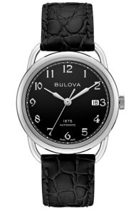 Bulova 1875 Commodore Limited Edition automatisk klokke med sveitsisk urverk og svart urskive | 96B325