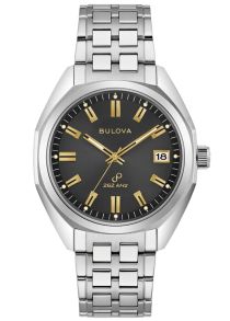 Elegant herreur fra Bulova med høy presisjons quartzverk og gulldetaljer - Jet Star vintage design | 96B415