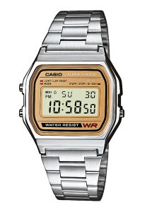 Morgendagens gode gamle tider - Casio Classic Retro Silver/Gold - A158WEA-9EF