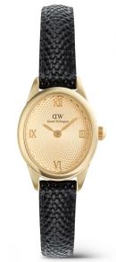 Daniel Wellington Ophelia Mini Black Lizard Unitone Guilloché Gold DW00100897 