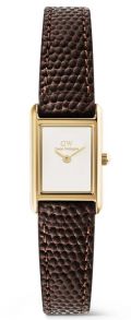 Daniel Wellington Bound Mini Dark Brown Lizard Gold DW00100904 