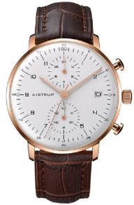 Aistrup AIW8602 Classic Infinity Chronograph herreur med hvit urskive og rosagulldetaljer | AIW8602