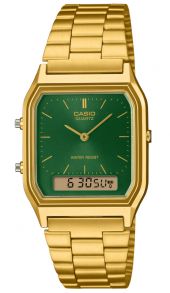 Casio Vintage Ana-Digi Unisex Golden Green 29mm 