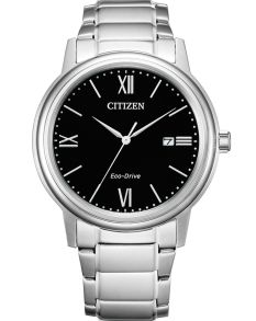 Citizen Eco-Drive herreur med sort urskive og romertall | AW1670-82E 