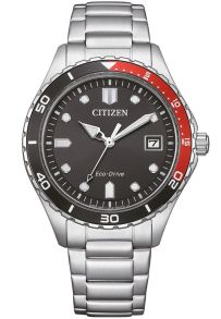 Citizen Eco-Drive unisex sportsur i stål med J810 urverk og todelt bezel | AW1820-81E