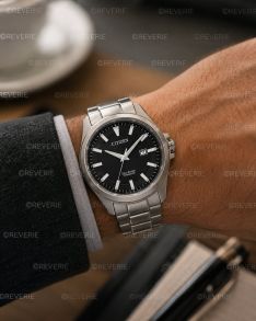 Citizen solcelledrevet herreklokke i titan med safirglass 43mm 