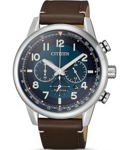 Citizen Eco-Drive herreur med kronograf og lærrem | CA4420-13L