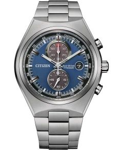 Citizen Eco-Drive Super Titanium kronograf | Lett og slitesterk med blå urskive | CA7090-87L