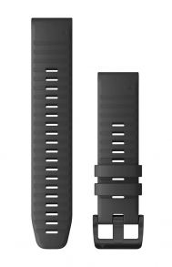Original Garmin QuickFit® 22mm Slate Grey Silicone Strap 010-12863-22 