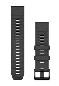 Original Garmin QuickFit® 22mm Graphite Silicone Strap 010-13392-07 