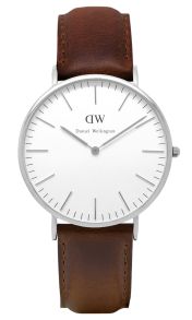 Daniel Wellington Classic Bristol Herreklokke, Sølv, 40mm