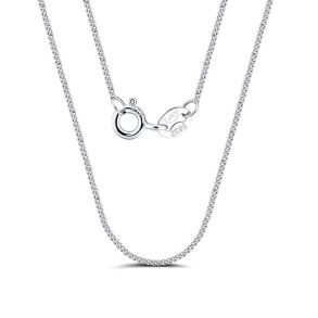 Carrie Taylor 45cm Italian Silver Cuban Link Necklace 1mm CTJ53