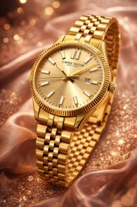 Carrie Taylor 32mm Golden Classic Date Sapphire CTW501 
