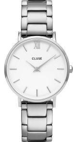 Cluse La Minuit Steel White 33mm CW0101203026