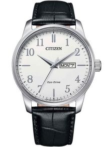 Citizen Eco-Drive herreur med dato og lærrem | Klassisk design med Eco-Drive | BM8550-14A