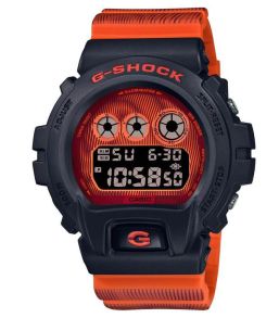 G-SHOCK tidsforvrengning sportsklokke med oransje Sci-Fi-design | DW-6900TD-4ER