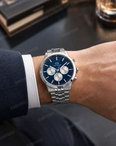 Daniel Wellington Mens Chronograph Navy Steel Jubilee 42mm 