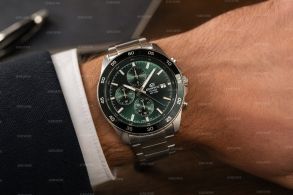 Casio Edifice Green Steel Chronograph 43mm 