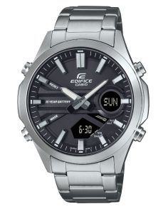 Edifice World Timer med stålarmbånd og global klokkeslettvisning | EFV-C120D-1AEF