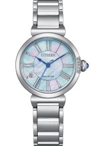 Citizen Eco-Drive dameklokke med perlemor og diamanter | EM1060-87N 