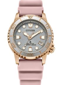Citizen Eco-Drive dame dykkerklokke med rosa rem | EO2023-00A