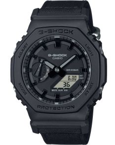 Militærgrad G-SHOCK med svart Carbon Core Guard og Cordura-reim | GA-2100BCE-1AER