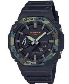 Carbon Core G-Shock med kamuflasjedesign for en røff stil | GA-2100SU-1AER