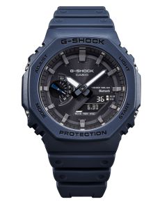 Blå solcelledrevet G-SHOCK med Bluetooth og Carbon Core Guard | GA-B2100-2AER