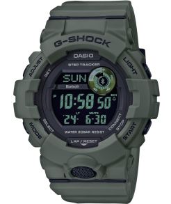 G-Shock G-Squad digital fitnessklokke i grønt militærdesign | GBD-800UC-3ER