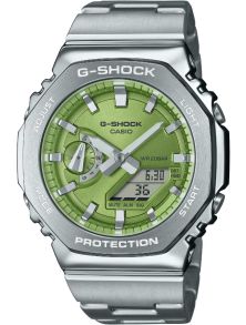 G-SHOCK G-Steel med grønn urskive og åttekantet stålramme, 200M vannmotstand | GM-2110D-3AER