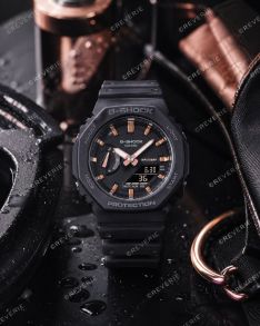 Slank svart Casio G-Shock med Carbon Core Guard 42mm 