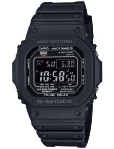 Solcelledrevet radiokontrollert G-Shock med firkantet design og multi-bånd digital display, 200M | GW-M5610U-1BER