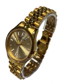 Carrie Taylor 32mm Golden Classic Date Sapphire CTW501 Outlet (Returned/Pre-owned)