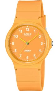 Orange miljøvennlig Casio-klokke med bio-basert rem og klassisk design | MQ-24B-9BEF