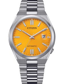 Citizen Automatic Tsuyosa herreur i stål | Gul urskive og safirglass | NJ0150-81Z