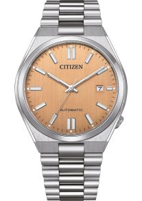 Citizen Tsuyosa Automatic herreur i stål med 8210 urverk og laksefarget urskive | NJ0159-86Z