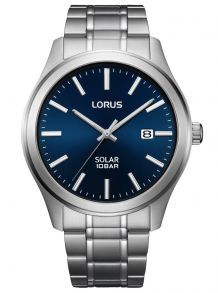 Lorus Mens 100m Classic Blue Solar 40mm 