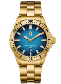 Spartos Myles 100m Gold Blue 41mm