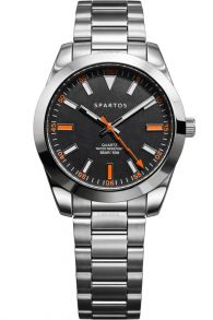 Spartos Astrape Black Steel 39mm 